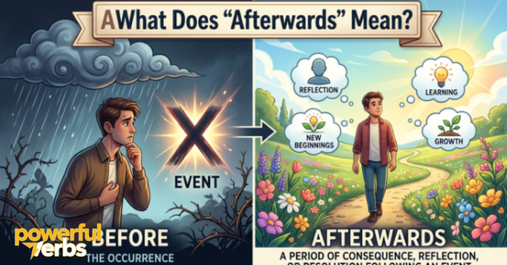 What Does "Afterwards" Mean?