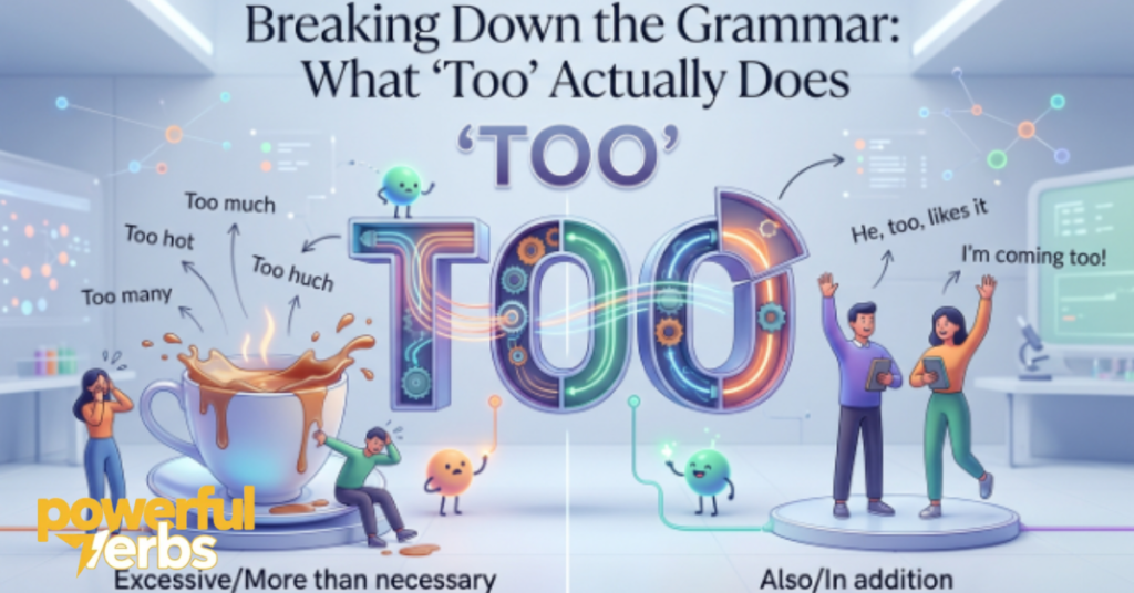 Breaking Down the Grammar: What "Too" Actually Does