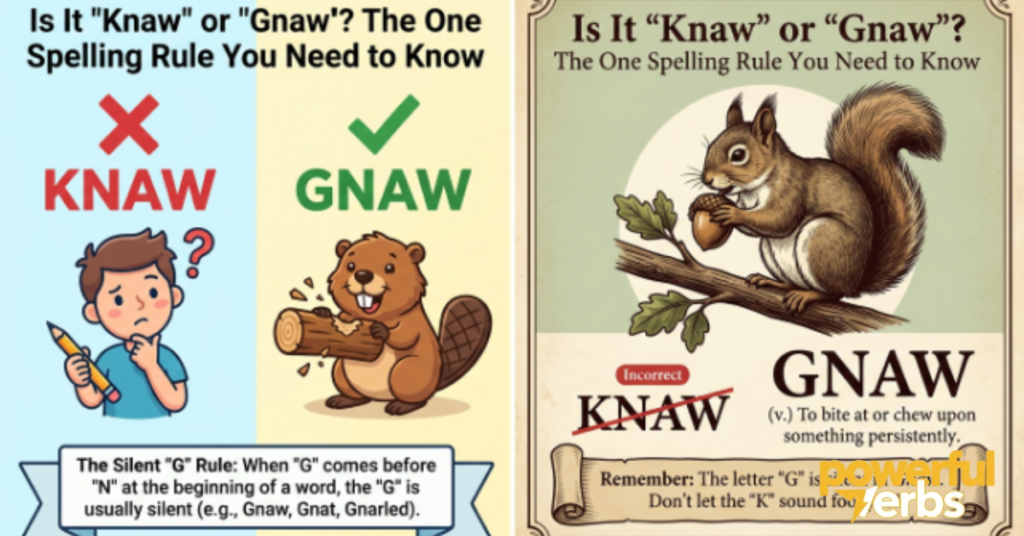 "Knaw" or "Gnaw"? The One Spelling Rule You Need to Know