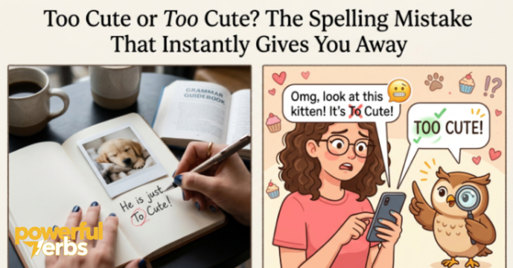 Too Cute or To Cute? The Spelling Mistake That Instantly Gives You Away