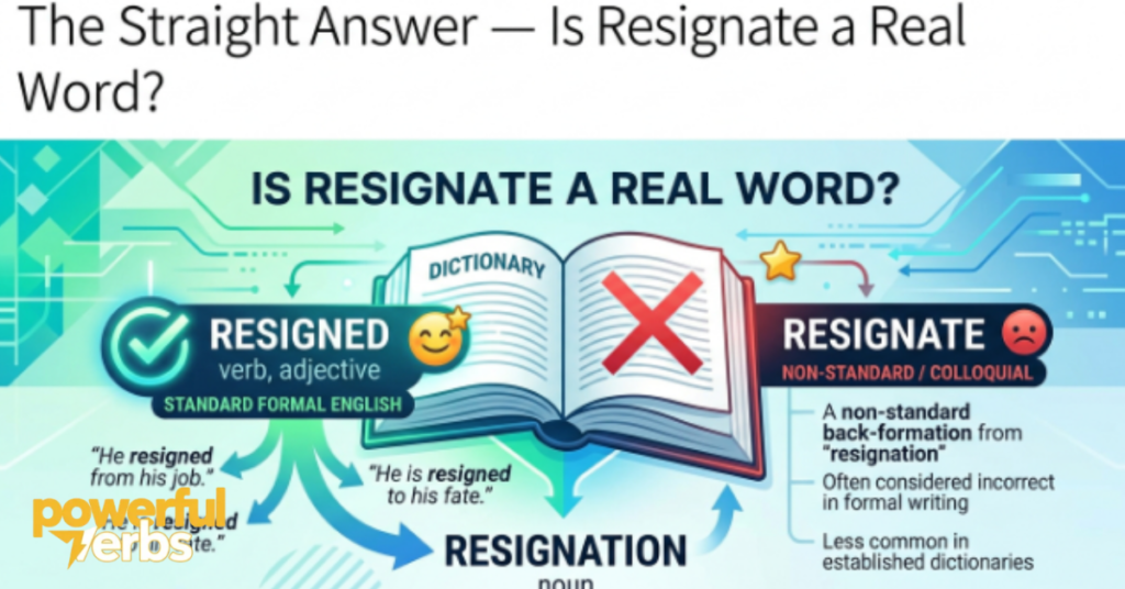 The Straight Answer — Is Resignate a Real Word?