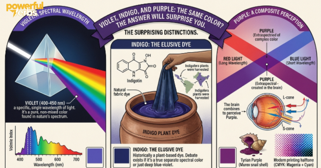 Are Violet, Indigo, and Purple the Same Color? The Answer Will Surprise You