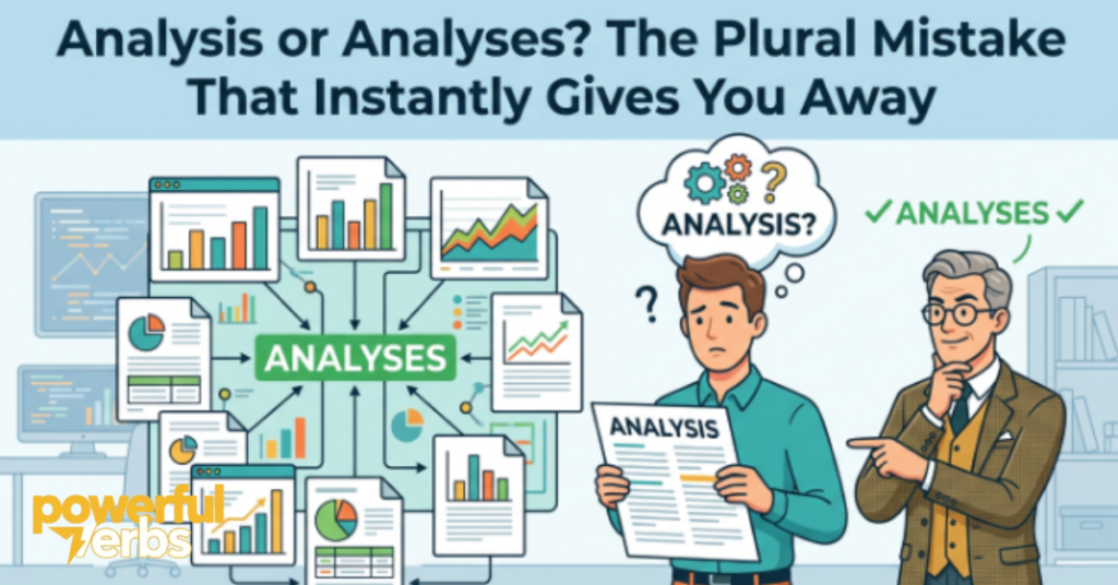 Analysis or Analyses? The Plural Mistake That Instantly Gives You Away