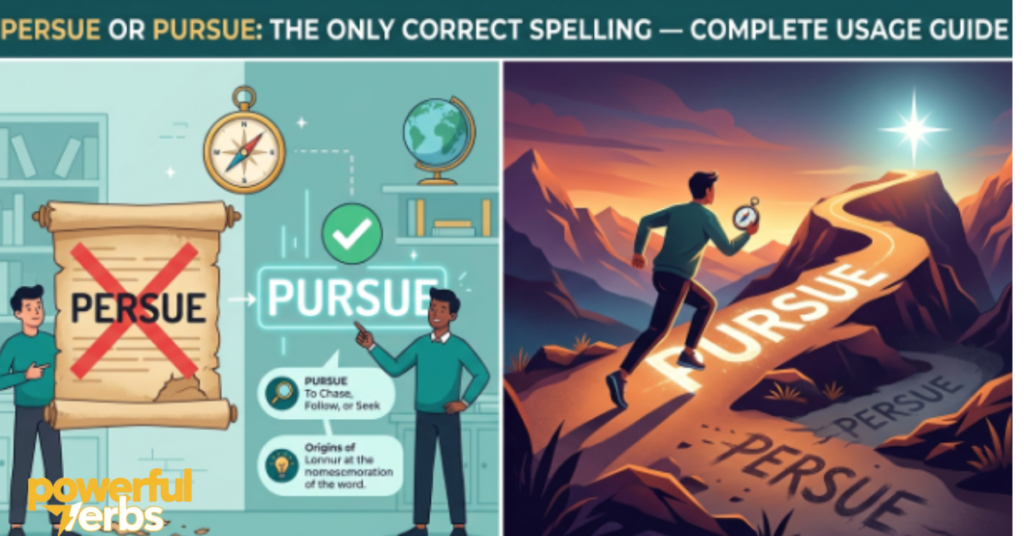 Persue or Pursue: The Only Correct Spelling — Complete Usage Guide