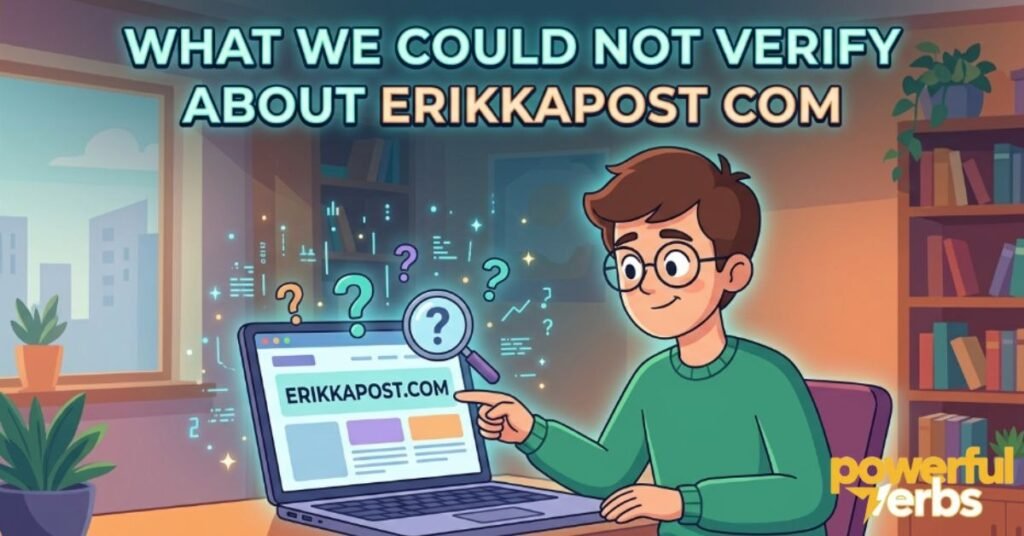 What We Could Not Verify About Erikkapost Com