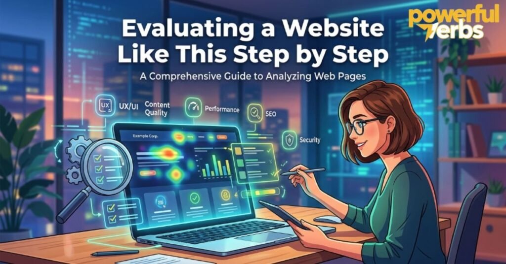 Evaluating a Website Like This Step by Step