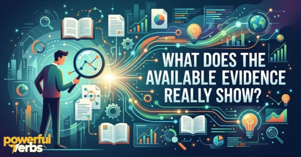 What Does the Available Evidence Really Show?