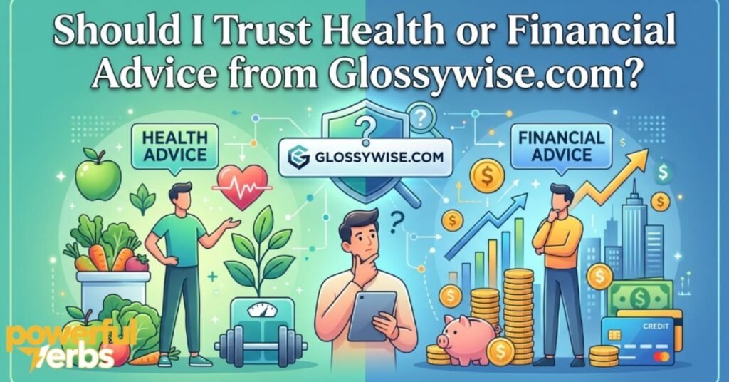Should I Trust Health or Financial Advice from Glossywise Com?