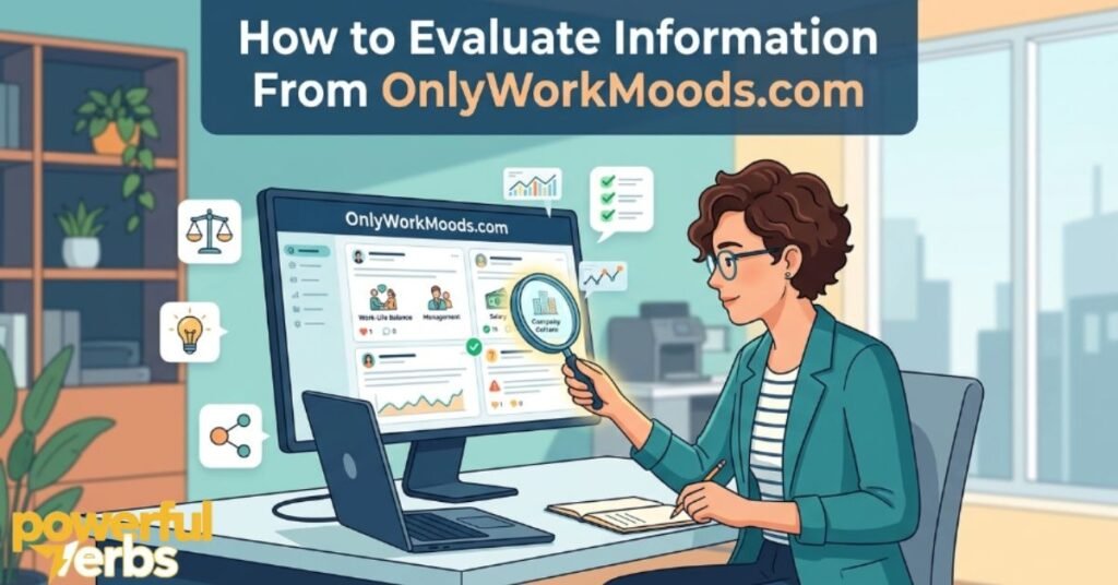 How to Evaluate Information From OnlyWorkMoods.com
