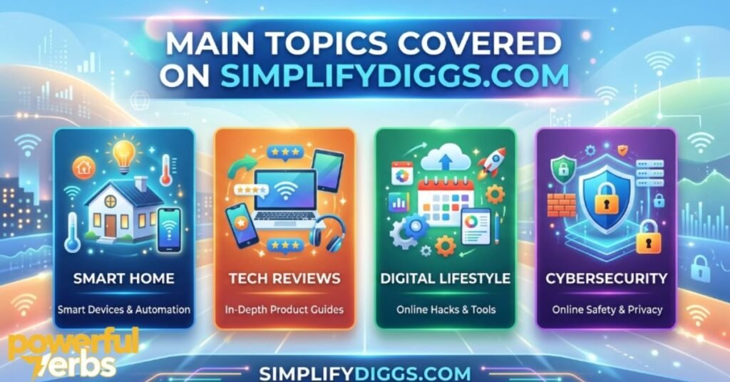 Main Topics Covered on SimplifyDiggs.com