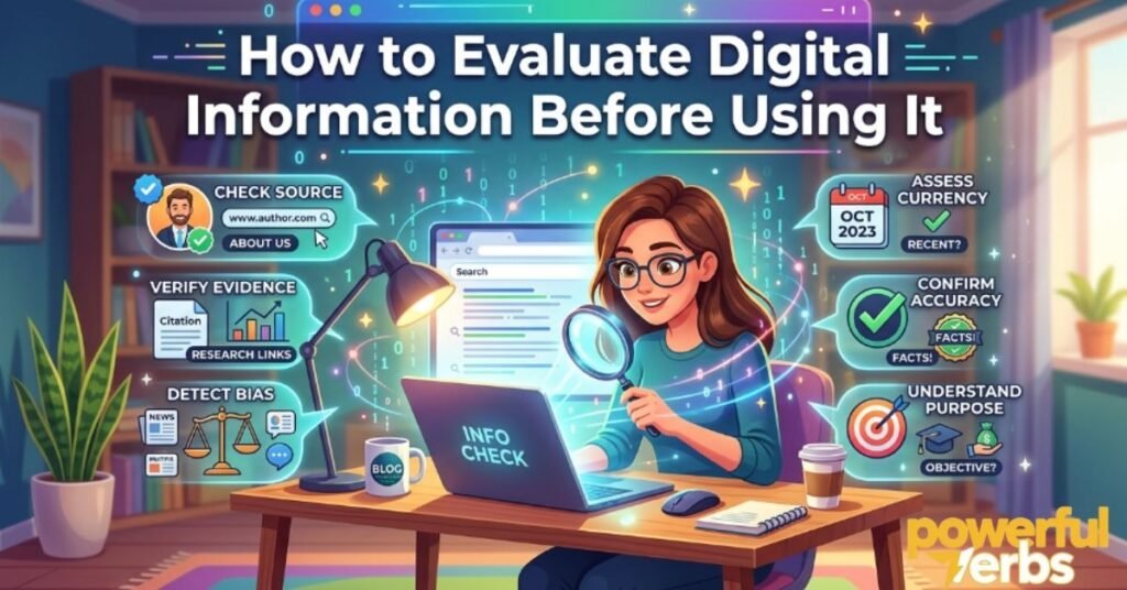 How to Evaluate Digital Information Before Using It