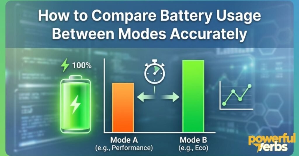 How to Compare Battery Usage Between Modes Accurately
