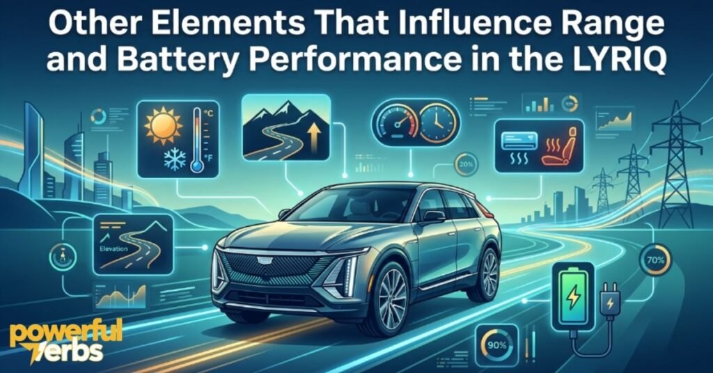 Other Elements That Influence Range and Battery Performance in the LYRIQ