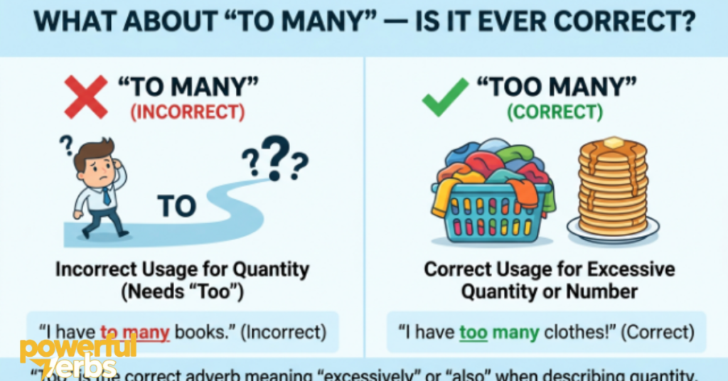 What About "To Many" — Is It Ever Correct?