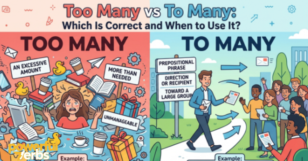 Too Many vs To Many: Which Is Correct and When to Use It?