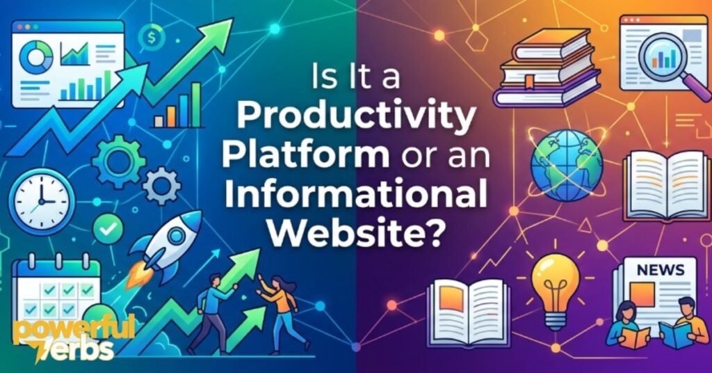 Is It a Productivity Platform or an Informational Website?