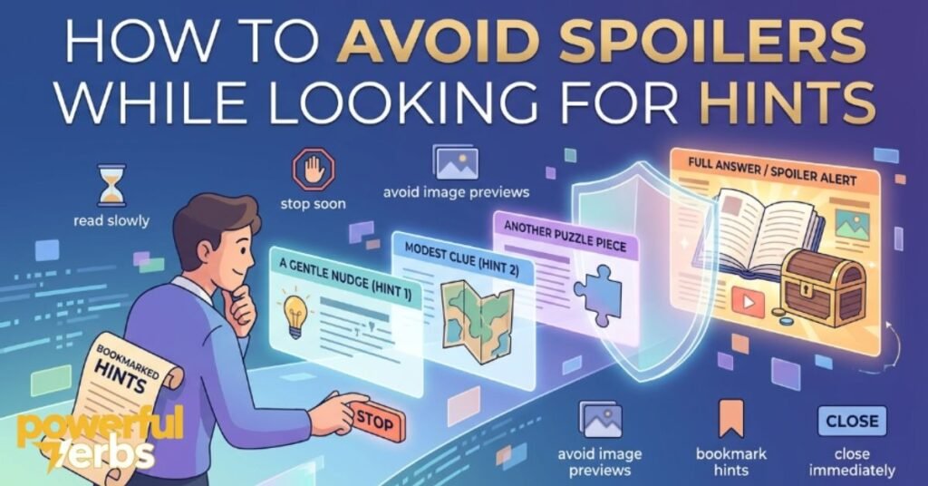 How to Avoid Spoilers While Looking for Hints