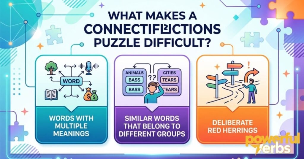 What Makes a Connections Puzzle Difficult?